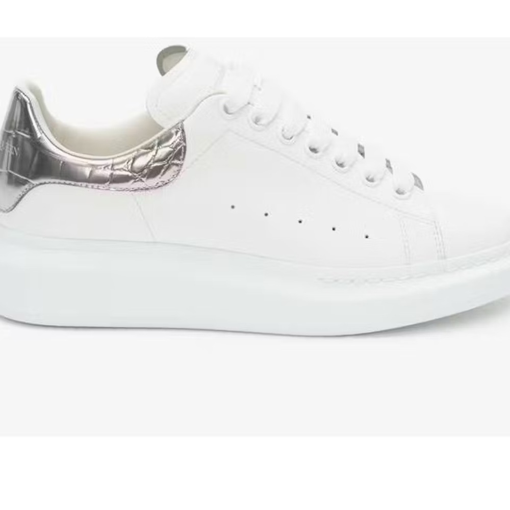 Alexander McQueen
White & Silver Croc Oversized Sneakers
